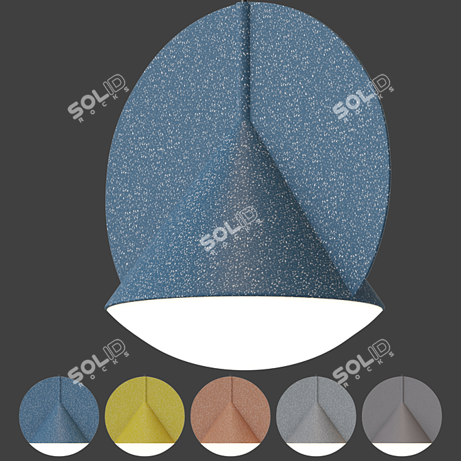 Scandinavian Style Pendant Lamp-FLECKS 3D model image 1