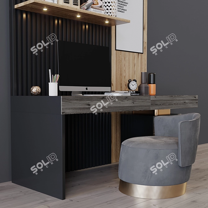 Ergo16 Office Workstation 3D model image 2