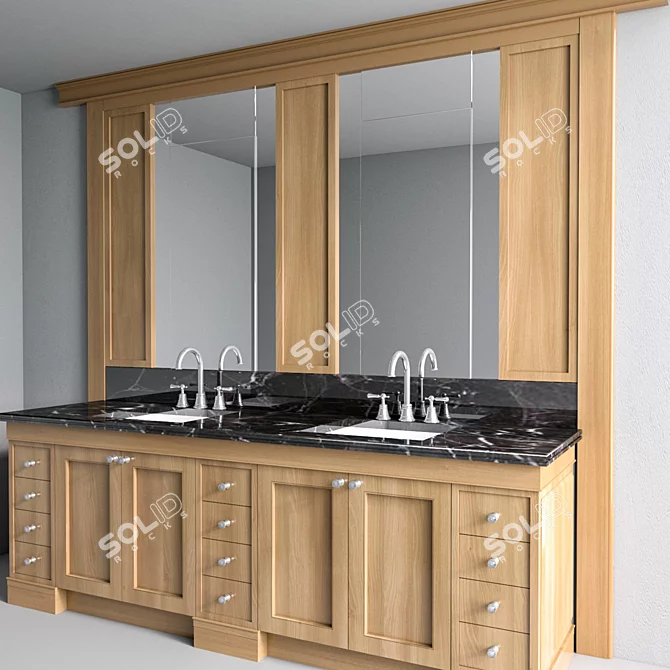 JC Bathroom Furniture 29: Stylish and Functional 3D model image 2