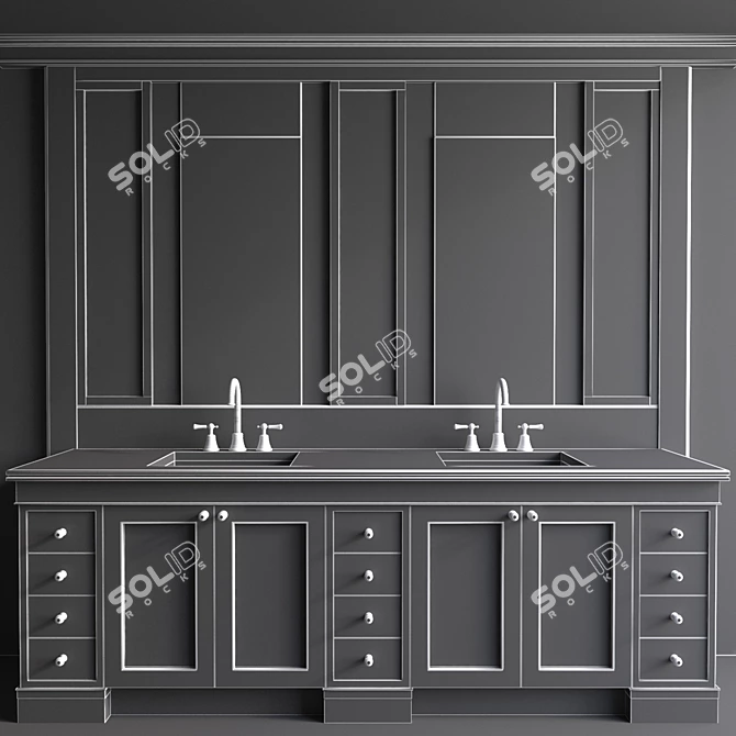 JC Bathroom Furniture 29: Stylish and Functional 3D model image 3