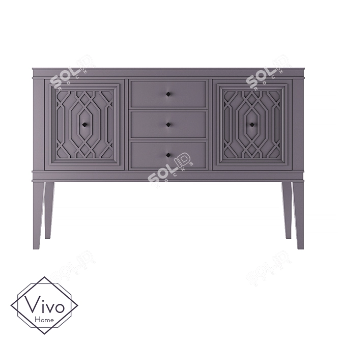 Lewis Chest of Drawers - Vivo Home 3D model image 1