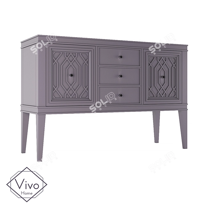 Lewis Chest of Drawers - Vivo Home 3D model image 2