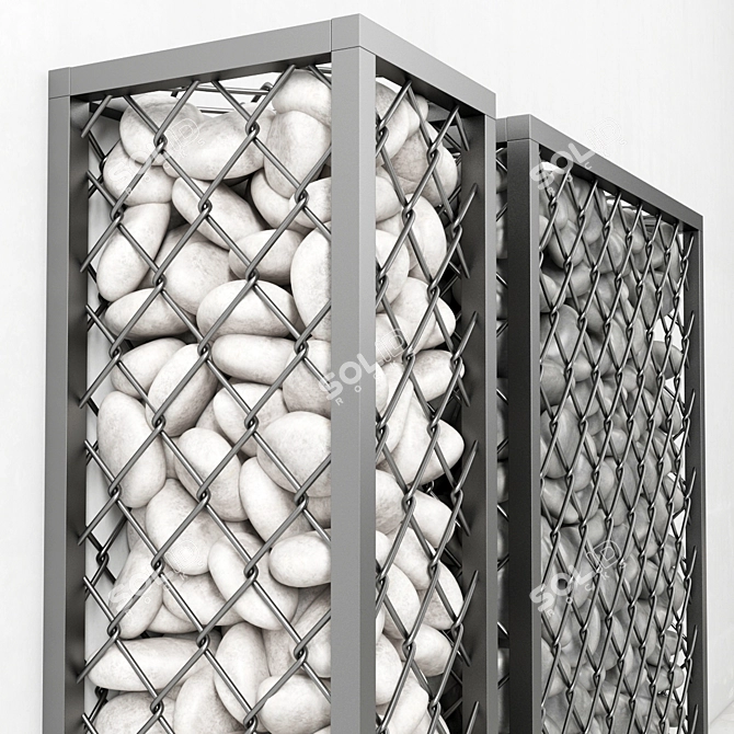 Gabion Pebbles: Small, Durable, Versatile 3D model image 2