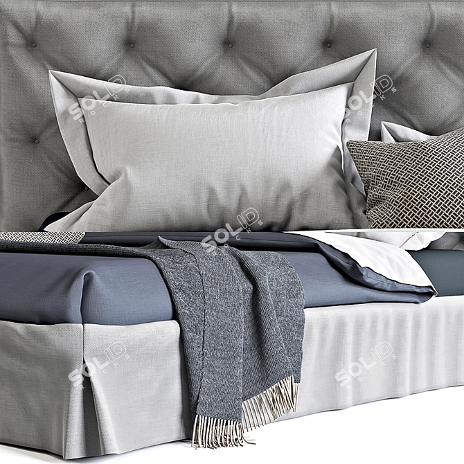 Fanker 160x200 cm Bed Set 3D model image 2