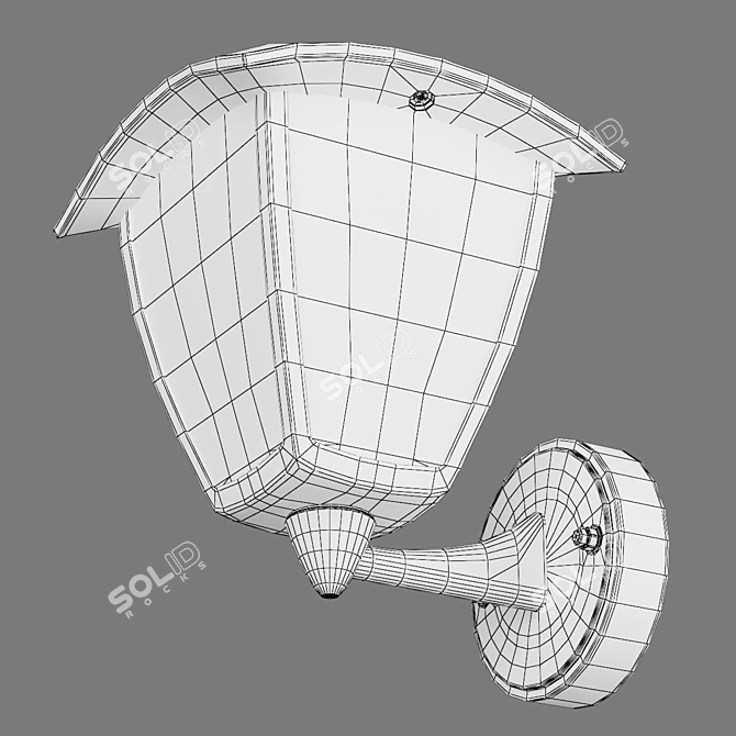 LED Outdoor Wall Lamp with 360LM 3D model image 3