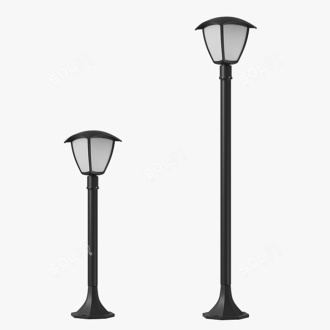 Lightstar LED Street Lamp 3D model image 2