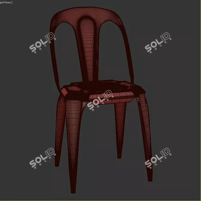 Monterey Plywood Dining Chair 3D model image 3