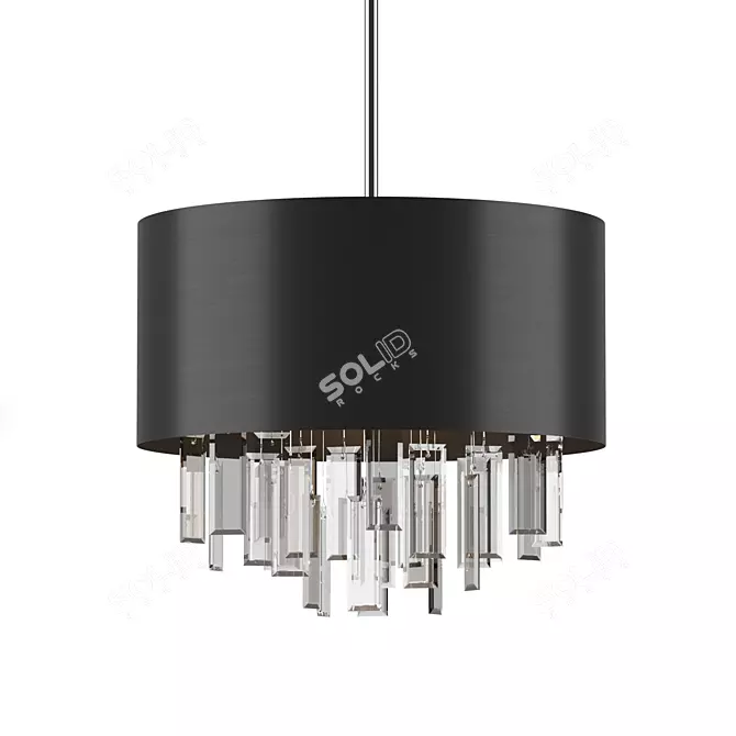 Elegant Glint Pendant Light 3D model image 1