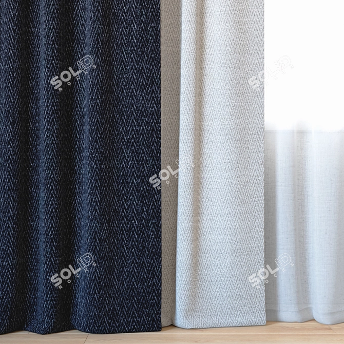 Elegant Backhausen Curtains 3D model image 2