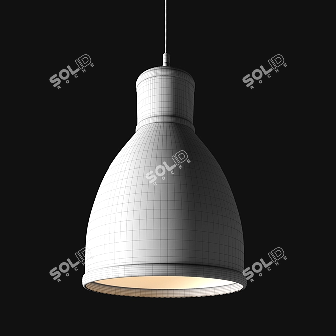 Bronze Soft Light Lamp 3D model image 3