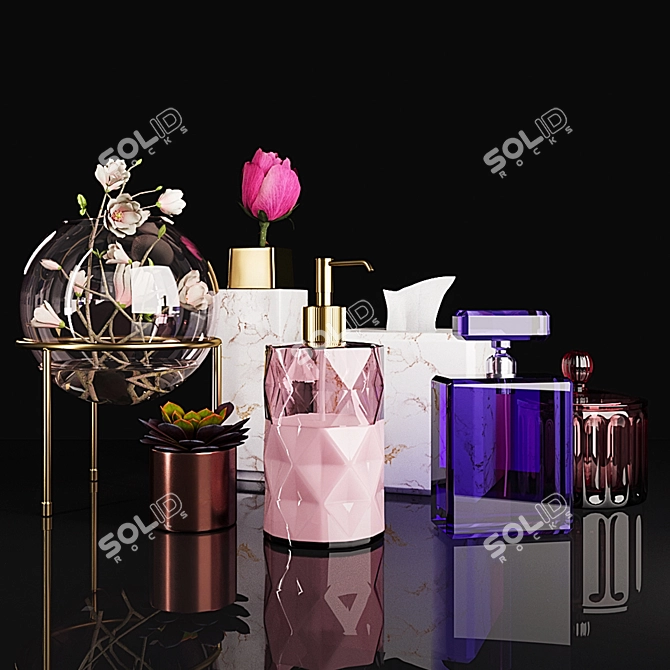 Elegant Decor Set: Vray & Corona 3D model image 1