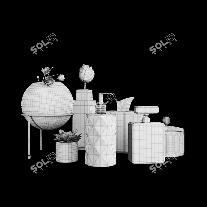 Elegant Decor Set: Vray & Corona 3D model image 3