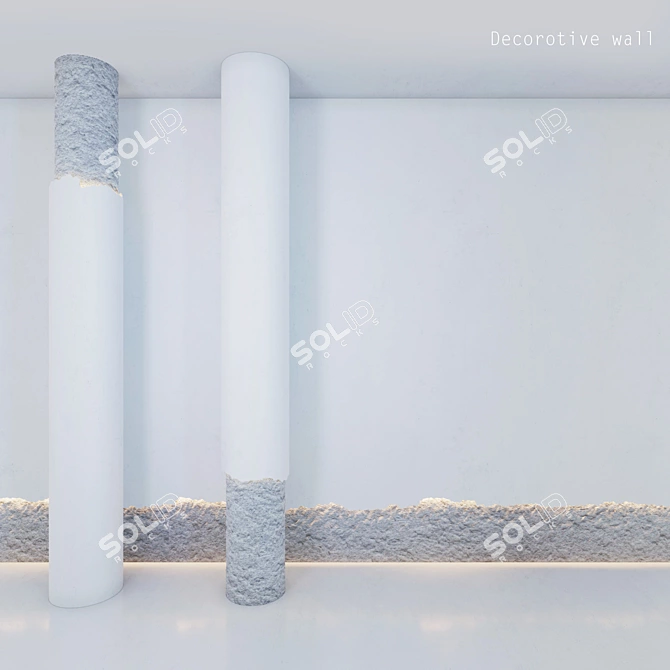 Modern Decorative Wall Stone 3D model image 1