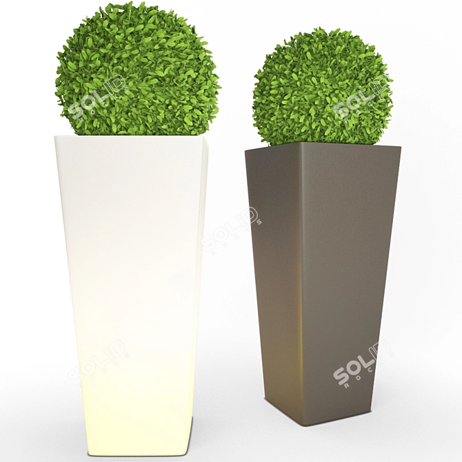 3D Exterior Accessory: Plastic Vase 3D model image 1