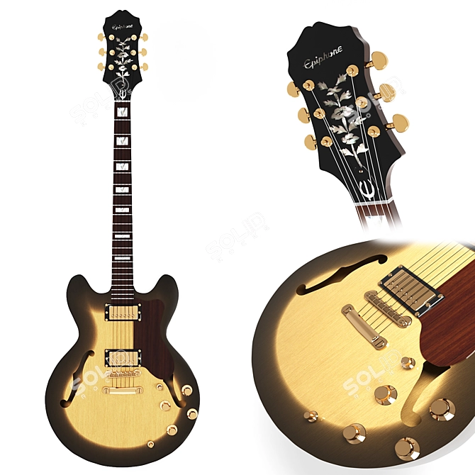 Pro Sheraton II: Ultimate Guitar 3D model image 1