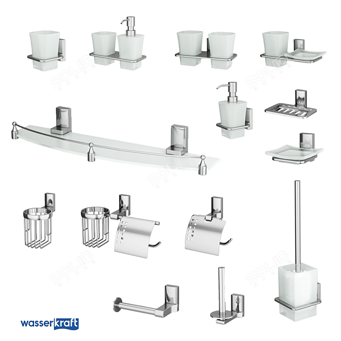 Modern Bathroom Accessories: Leine K-5000_OM Series 3D model image 1