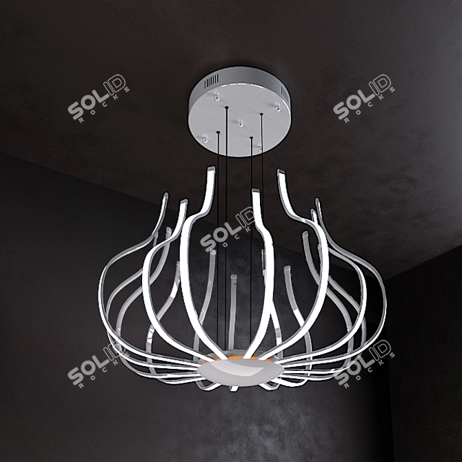 Modern Elegance: Postmodern Pendant Light 3D model image 1