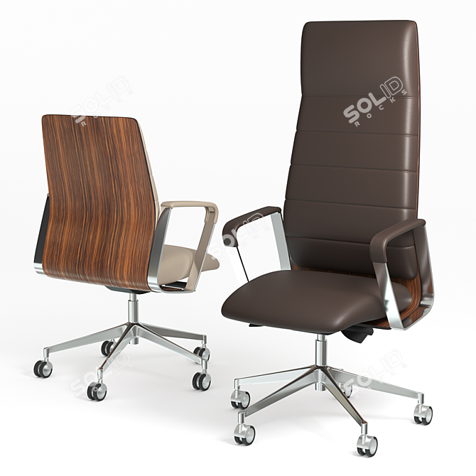 Sleek Seating Solution: Directa 3D model image 1