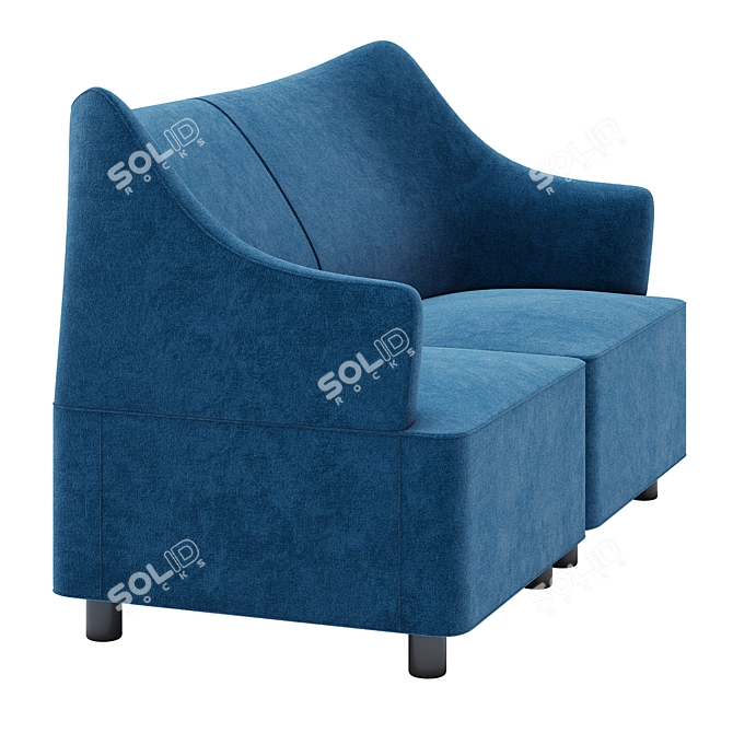 Plex Lounge: Sophisticated Comfort 3D model image 2