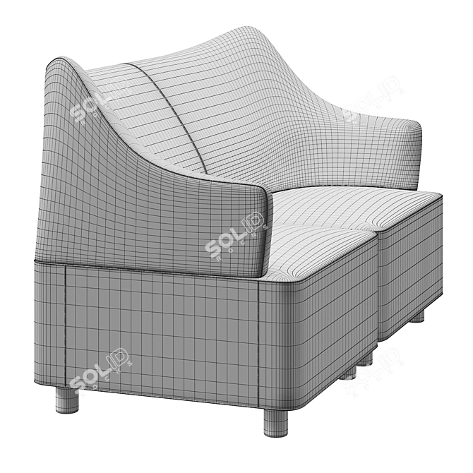 Plex Lounge: Sophisticated Comfort 3D model image 3