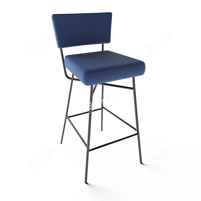 Elegant Artflex Bar Stool 3D model image 2