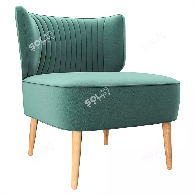 Elegant Cocktail Chair: Stylish and Compact 3D model image 2