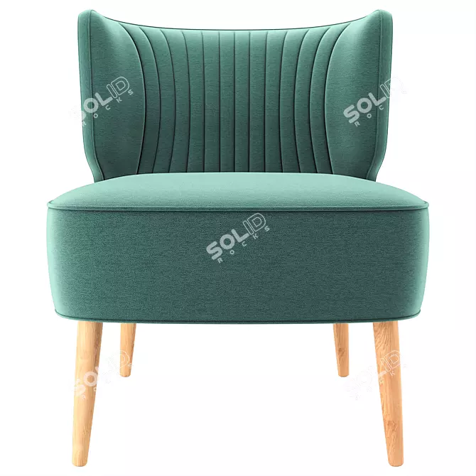 Elegant Cocktail Chair: Stylish and Compact 3D model image 3