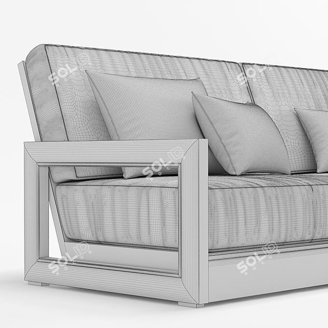 RH Outdoor Costa Sofa: Timeless Elegance 3D model image 3