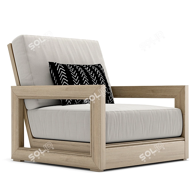 Elevate Your Outdoor Space: RH Costa Armchair 3D model image 1