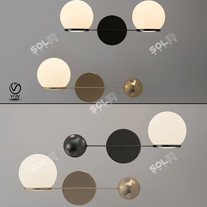 Illumit LED Single Sconce 3D model image 1