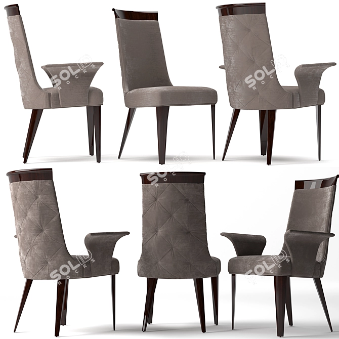 Elegant Coliseum Dining Set 3D model image 2