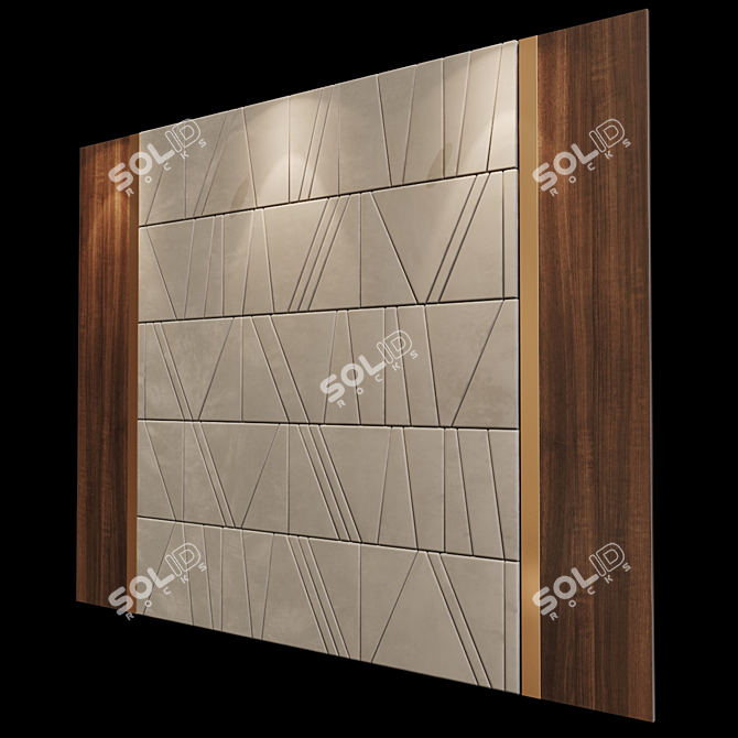 Title: Modern Design Headboard 3D model image 2