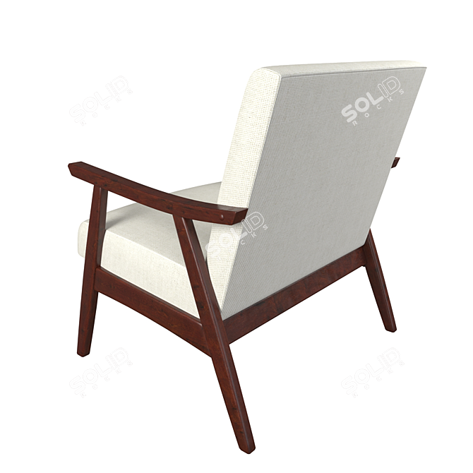 Modern Coral Springs Lounge Chair 3D model image 2