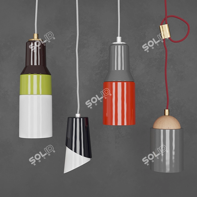 Italian Design: Milla Pendant Set 3D model image 1