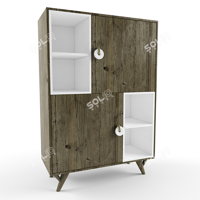 Modern Bookshelf for Home 3D model image 1