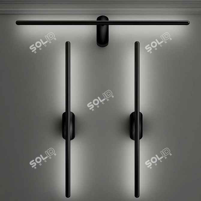 Elegant Wall Lamp: Vantaggio 3D model image 1