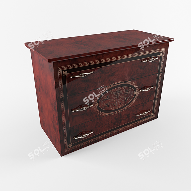 Classic Lara Dresser 3D model image 1