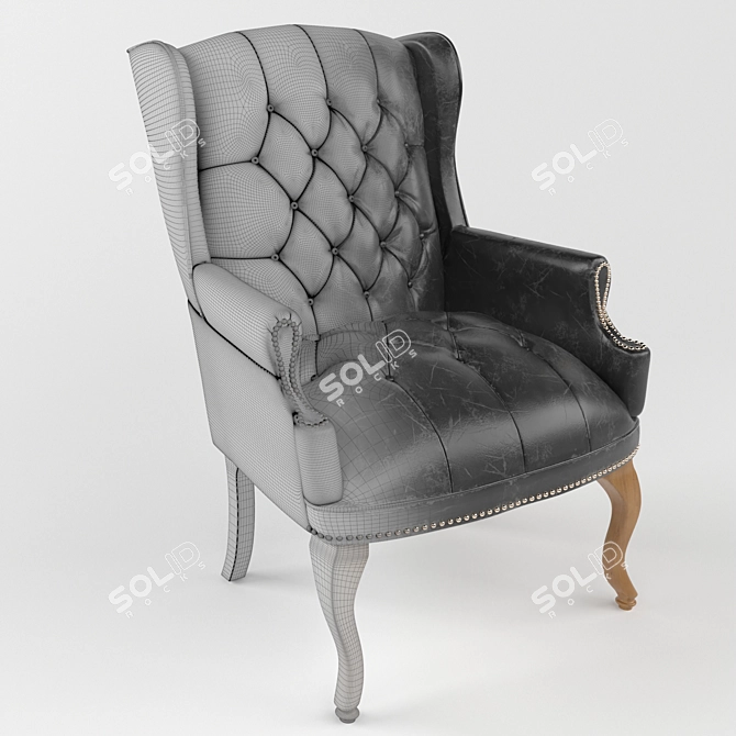 Timeless Elegance: Classic Armchair 3D model image 3