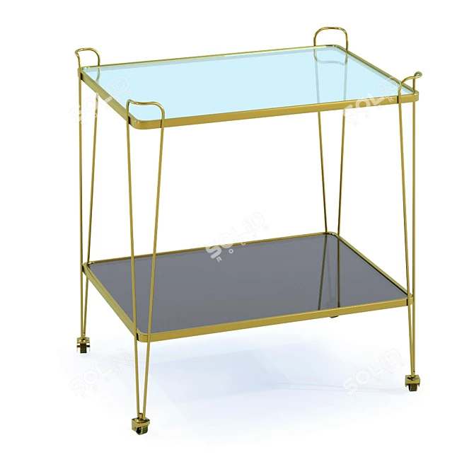 Coastal Tray Table 3D model image 1