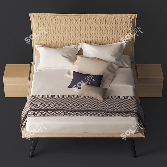 Dynamic Bed Set by Oggioni Letti 3D model image 1