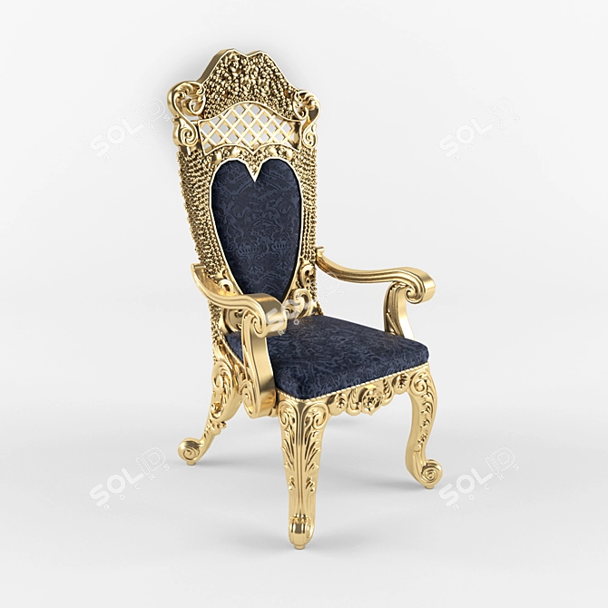 Elegant Cappelletti Dining Chair 3D model image 1