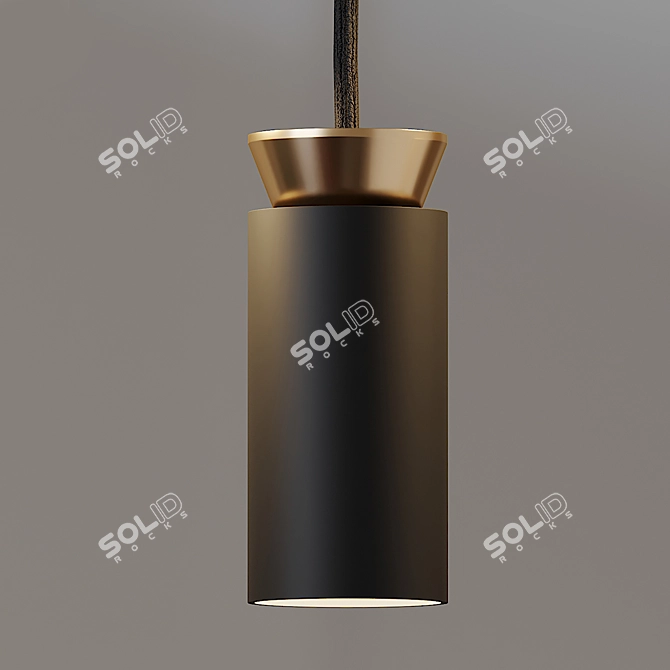 Elegant Triana Suspension Light 3D model image 2