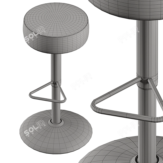 Elegant KAT Stool by Kastel 3D model image 3