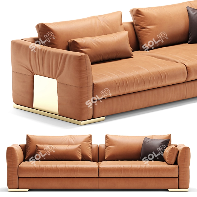 Elegant Cantori Montecarlo Sofa 3D model image 1
