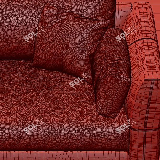 Elegant Cantori Montecarlo Sofa 3D model image 3