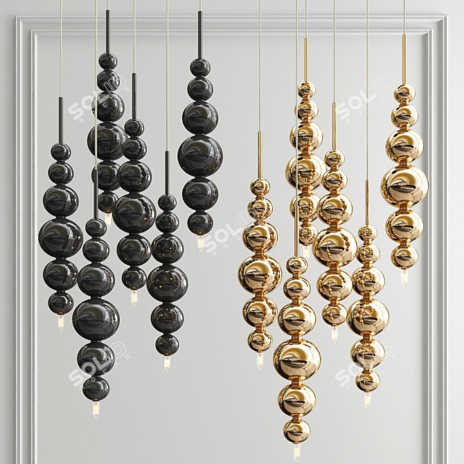 Lunar Luminescence Pendant 3D model image 1