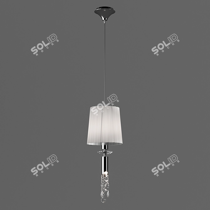 Tiffany Organza Chandelier - 3861 OM 3D model image 1