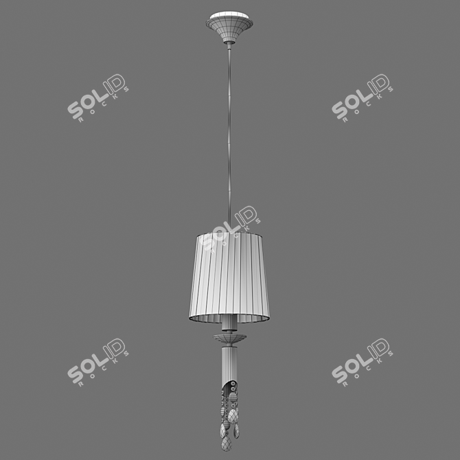 Tiffany Organza Chandelier - 3861 OM 3D model image 2