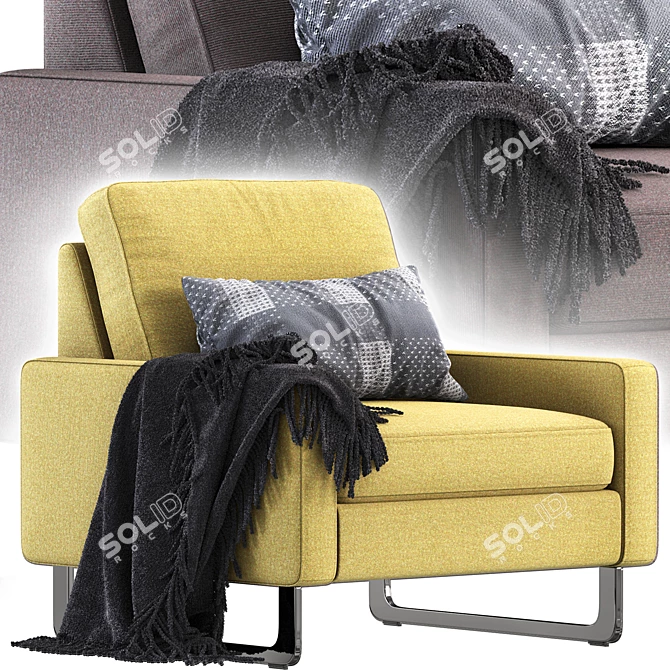 Modern Cor Armchair: CONSETA 02 3D model image 2