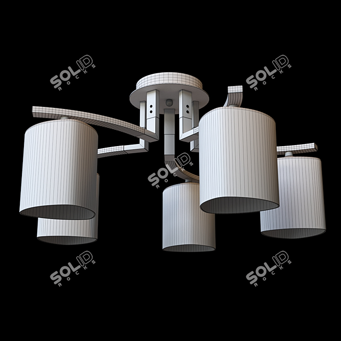 Freya Sol Modern Style Chandelier 3D model image 3